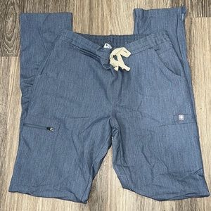 FIGS technical collection, scrub bottom, blue (looks like blue Jean) XS/T